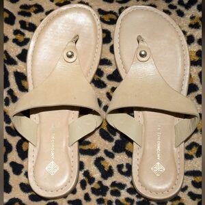 ANTONIO MELANI LENNORE LEATHER SANDALS